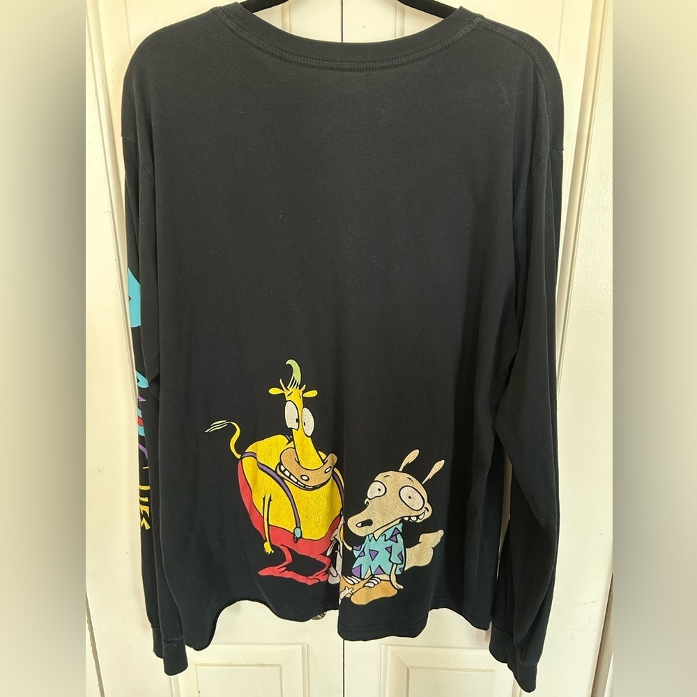 Nickelodeon Rockos Modern Life Graphic Long Sleeve Shirt Tshirt Size XL See Meas - Picture 6 of 11